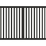 Brama dwuskrzydłowa z profili pionowych 1200x4000mm ocynk + kolor RAL brama dwuskrzydłowa z profili pionowych